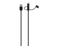 Xqisit KABEL USB - micro-USB/Lightning/USB-C 1M XQISIT czarny # - 1451231 - zdjęcie 3